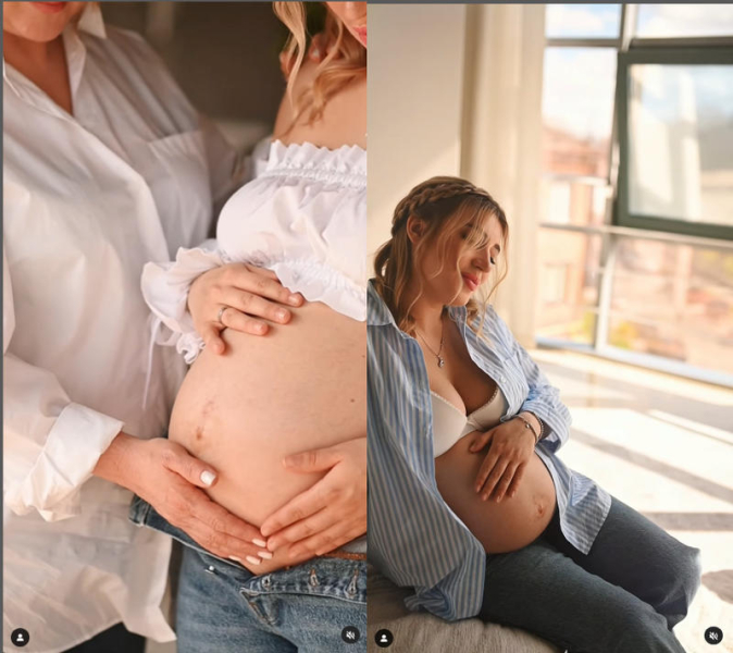 Інна Білоконь знялася у зворушливій фотосесії з вагітною дочкою