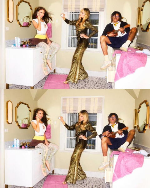 Хайді Клум вперше знялася для обкладинки зі старшими дітьми