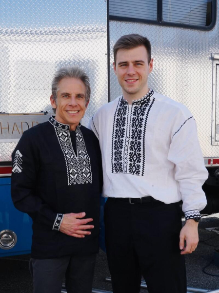 Бен Стіллер знявся у вишиванці, яку йому подарував Гераскевич