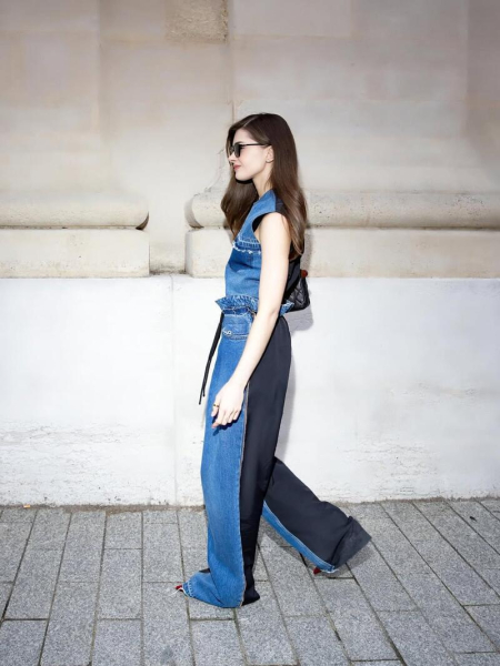 Дружина Остапчука у джинсовій луці засвітилася на Паризькому тижні моди