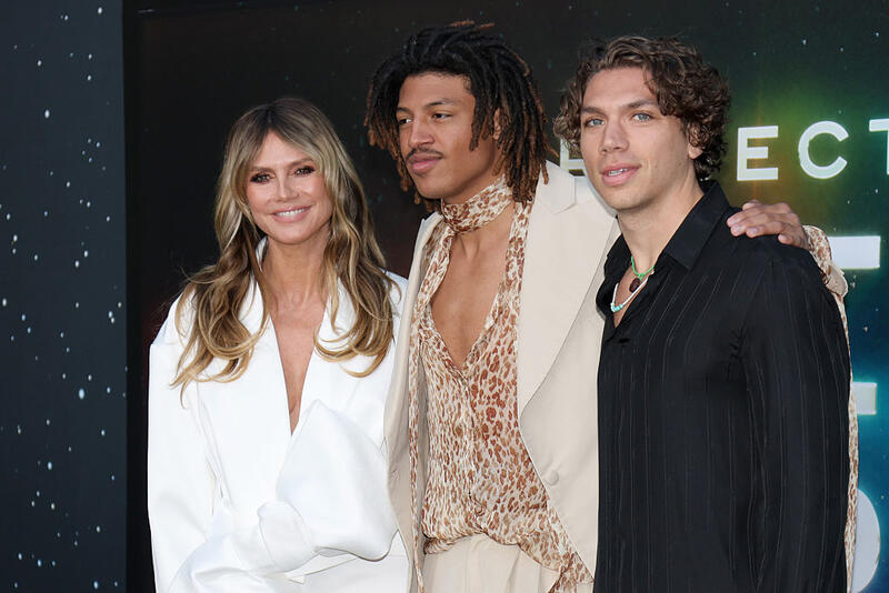 Рідкісний вихід: Хайді Клум з'явилася на прем'єрі фільму зі старшим сином