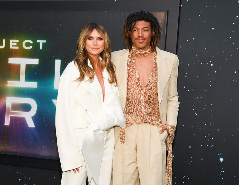 Рідкісний вихід: Хайді Клум з'явилася на прем'єрі фільму зі старшим сином